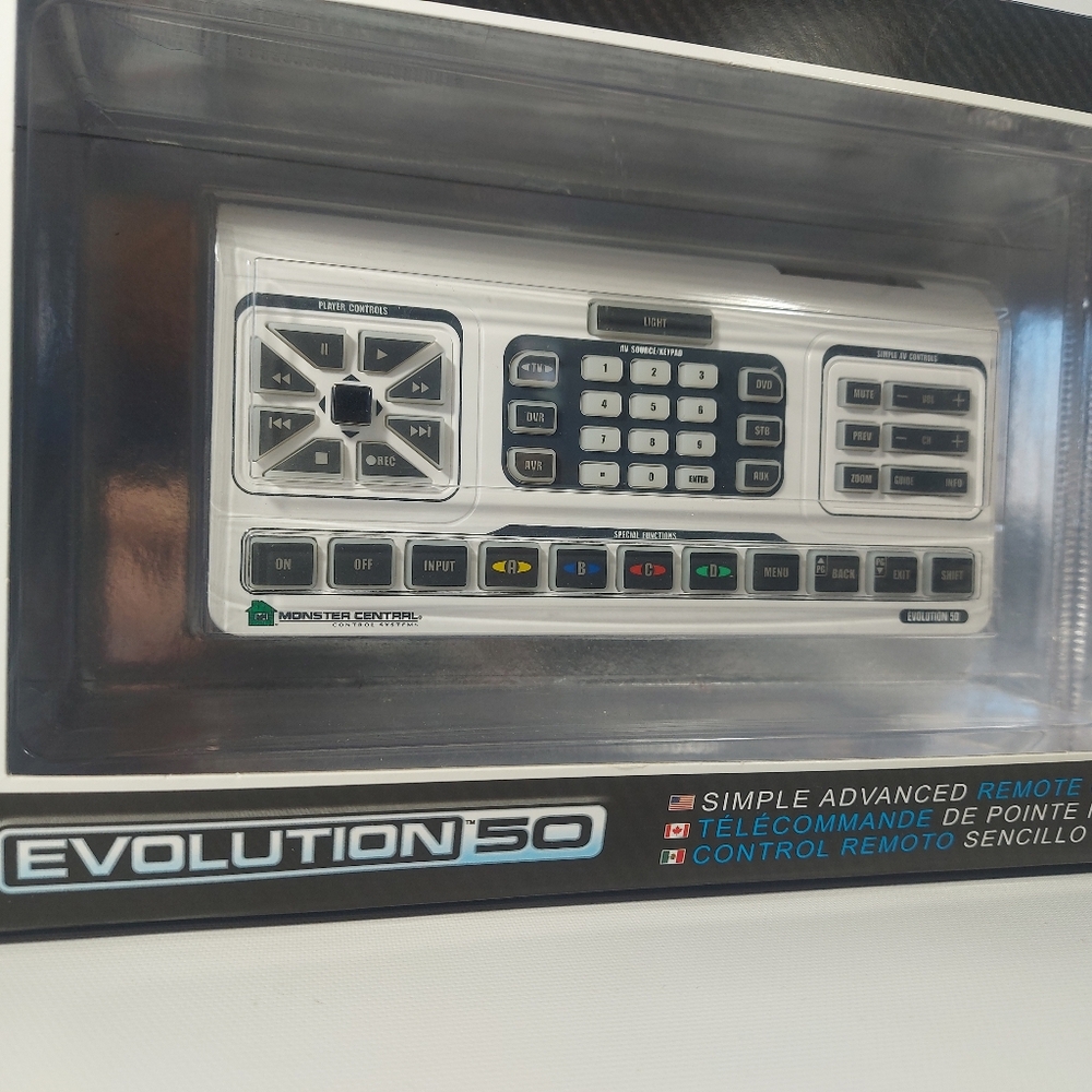 NIB Monster Evolution 50 Simple Advanced Universal Remote Control AV50 - Picture 2 of 7